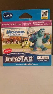Monsters University Innotab Educational Game Cartridge Vtech Disney Pixar - Picture 1 of 8