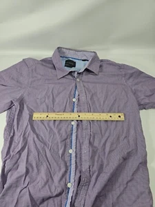 By Definition Designer Mens Button Up Purple Shirt Long Sleeve Colorful Sz S - Picture 1 of 11