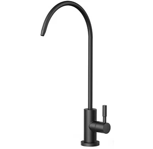 Stainless Steel 304 100% Lead-Free Kitchen Water Filter Faucet Matte Black - Picture 1 of 5