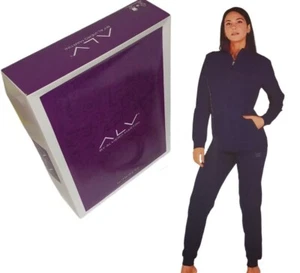 Tuta A. MARTINI Donna Lunga Aperta Zip Felpa Pantalone Caldo Felpato Invernale - Foto 1 di 8