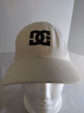 Dc Apparel White baseball hat Flexfit skateboarding logo flexfit cap S/M