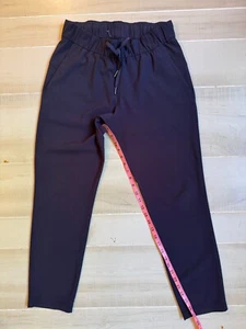 Lululemon black pull on tapered pants size 6 women's 27" inseam - Picture 1 of 6
