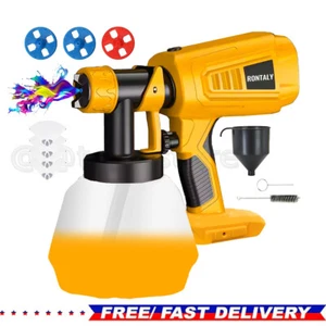 Paint Sprayer Cordless for DeWalt 18v Battery Powered HVLP Power Spray Gun Tools - Picture 1 of 11