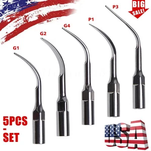5 Pcs Dental Ultrasonic Piezo Scaler Tips fit Cavitron Woodpecker EMS Handpiece - Picture 1 of 2