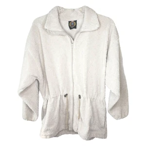 Chaqueta Sunbuster Sherpa polar cremallera completa para mujer talla L? XL? Bolsillos hechos en USA - Imagen 1 de 10