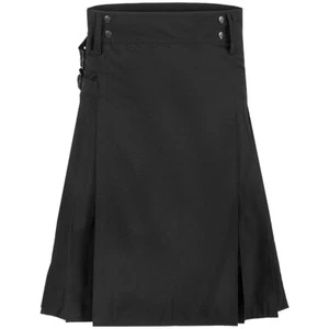 Highlander Combat Kilt Mens Tactical Cargo Military Ripstop Lightweight Black - Picture 1 of 5