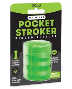 ZOLO Original Pocket Stroker - Flexible Beaded Texture, Enhances Oral Play - Picture 1 of 2