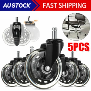 5X Rollerblade Office Desk Chair Wheel Replacement Rolling Caster Grip Ring3Inch - Picture 1 of 24