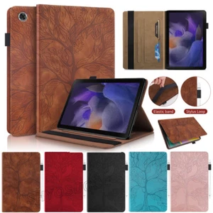 Custodia supporto smart flip pelle 8,7" per Samsung Tab A9 Plus A9 A8 A7 Lite - Foto 1 di 43