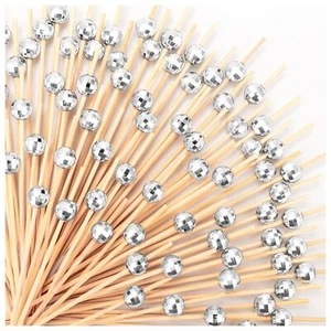 300 Pcs Cocktail Picks Silver Disco Ball Decorative Toothpicks for Appetizers... - Picture 1 of 6