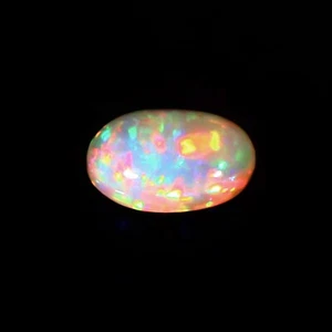 Natural pinfire White opal cabochon - loose opal gemstone oval Size -11x8x4 mm. - Picture 1 of 3