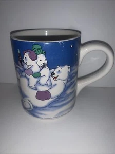 Coca-Cola Polar Bear Coffee Cup Mug Collectors Gibson 1998 - Picture 1 of 6