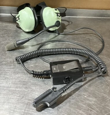 David Clark H6040 Headset, Microphone, C6008 Radio Adapter - Image 1 of 4