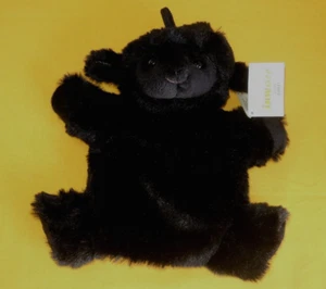 1 Handpuppen Schaf Lamm Kinder Kuscheltier Tiere Plüschtier Rollenspiele schwarz - Picture 1 of 5