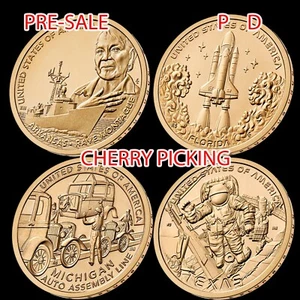 2025 P D AMERICAN INNOVATION ARKANSAS FLORIDA MICHIGAN TEXAS ⭐8 COIN ENROLLMENT - Picture 1 of 1