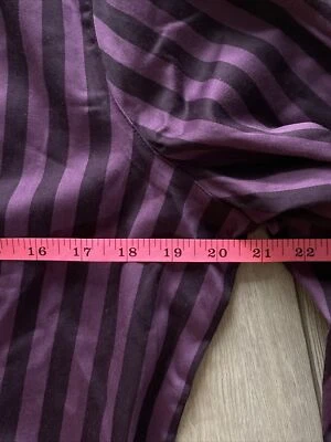 van heusen фиолетовый полоски воротник на пуговицах рубашка-поло эластичной хлопок Индии L - Изображение 1 из 4