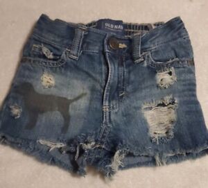 OLD NAVY Custom distressed cut off shorts size 12 - 18 months