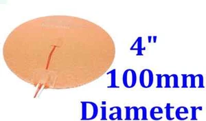 4" 100mm Diameter 12V 150W 3D Printer HeatBed Round Circular JSR Silicone Heater - Picture 1 of 12