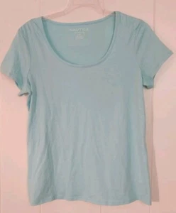 Nautica Speepwear Short Sleeve Blue Shirt Women's Large NWT - Picture 1 of 5