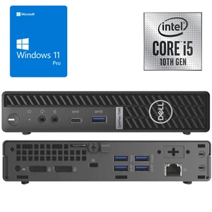 Dell Optiplex 7080 micro PC i5-10500T (WLAN) 8/16/32GB - 0/256/512/1024GB Win 11 - Afbeelding 1 van 14