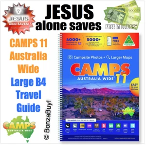 Camps 11 Australia Wide Caravan Camping Holiday Guide Maps HARD COVER Touring RV - Picture 1 of 6