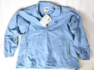 Giacca a vento golf Roche donna blu microfibra teflon idrorepellente nuova con etichetta taglia L - Foto 1 di 4