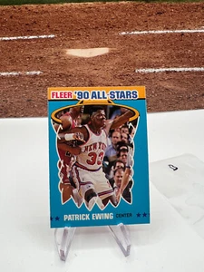Patrick Ewing 1990-91 Fleer Basketball All-Star Karte #12 New York Knicks HOF (B) - Bild 1 von 2