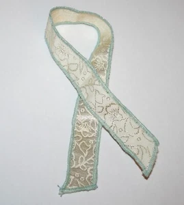 Mattel Barbie Doll Fashion Fever Gold and Blue Scarf - Picture 1 of 2