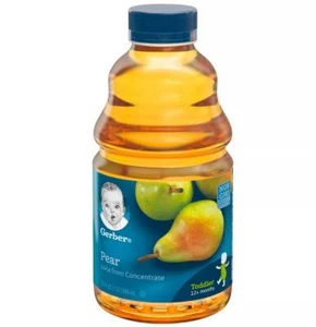 Gerber 100% Pear Juice From Concentrate 12+ Months Non GMO – 32 Oz – Pack of 6 - Picture 1 of 6