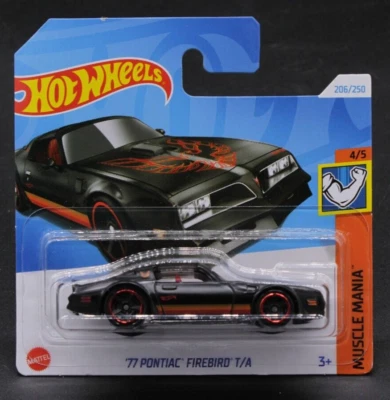 Hot Wheels '77 Pontiac Firebird T/A - 206/250 HW Muscle Mania 4/5 Auto 1:64 2024 - Immagine 1 di 2