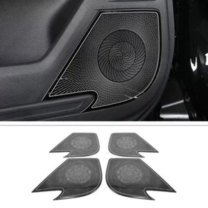 For Honda CR-V CRV 2023 2024 Black Titanium Interior Door Speaker Cover Trims 4P - Picture 1 of 8