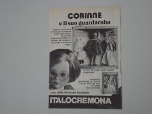 advertising Pubblicità 1974 BAMBOLA ITALOCREMONA CORINNE
