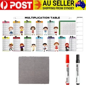 Educational Dry Erase Color Multiplication For Kids,Dry Erase Multiplication Mat - Picture 1 of 14