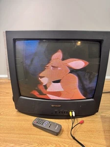 Sharp 19" CRT TV CMR10019 Retro Gaming TV - Tested w/Remote - Picture 1 of 10