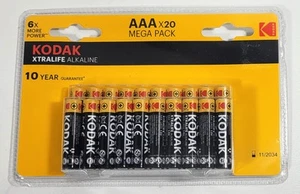Mega paquete de 20 pilas alcalinas AAA Kodak XTRALIFE - Imagen 1 de 2