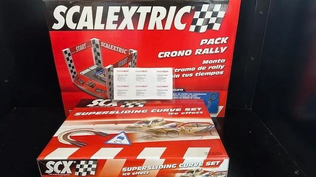 Pack Scalextric Curva Chicane Deslizante + Crono Rally - Imagen 1 de 1