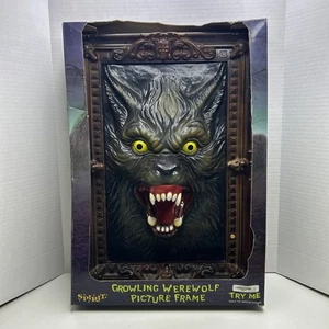 Spirit Halloween Growling Werewolf Picture Frame READ - Picture 1 of 4