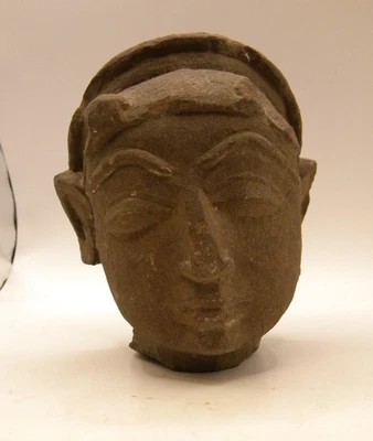 Carved Sandstone Buddha Head with a Beautiful aged Patina - Image 1 of 4