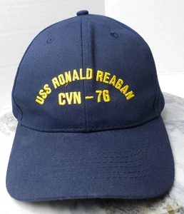 U.S.S. Cappello stile baseball Ronald Reagan CVN-76 US Navy gancio regolabile n anello - Foto 1 di 6