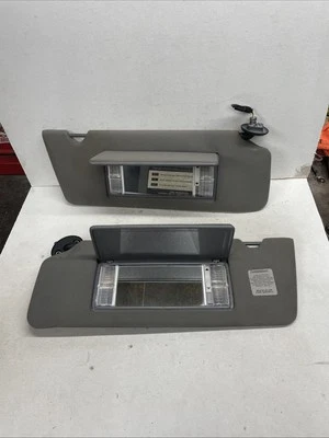 1993-1998 Jeep Grand Cherokee Driver Passenger Side Sun Visor Pair Set Dark Gray - Image 1 of 4