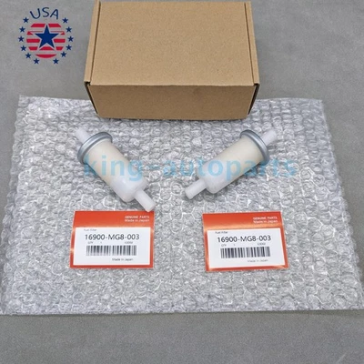 New 2x Fuel Filter For Honda Shadow ACE Aero Spirit 750 1100 Motorcycle Series Foto 1 de 4