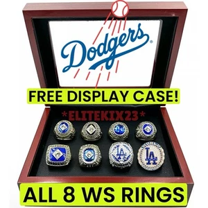 LOS ANGELES DODGERS WORLD SERIES 8 RING SET KOUFAX KERSHAW FREEMAN BETTS 2024 WS - Picture 1 of 1