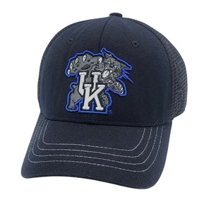 Kentucky Wildcats UK Zephyr Fitted Size 7 1/2 Black Side Mesh Structured Hat Cap - Picture 1 of 7