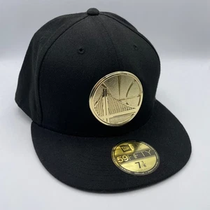Golden State Warriors Mütze Kappe schwarz gold Metall Patch Basketball curry Oakland SF - Bild 1 von 11