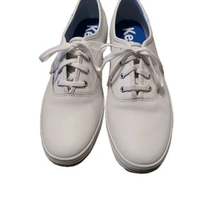 Keds Womens Champion White Leather Shoes Size 9. 5 New Without Box - Picture 1 of 8