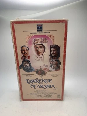 Lawrence Of Arabia VHS 1962 Release 2-Tapes Set NEW Sealed Waterfall Watermarks - Immagine 1 di 4