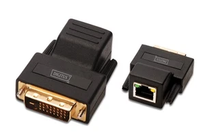 DIGITUS DVI Extender - Zestaw (nadajnik/odbiornik) - Zasięg do 70 m - UTP Pat - Zdjęcie 1 z 1