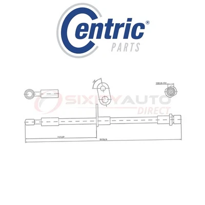 Centric Brake Hydraulic Hose for 2003-2006 Subaru Baja 2.5L H4 - Braking ak Foto 1 de 4