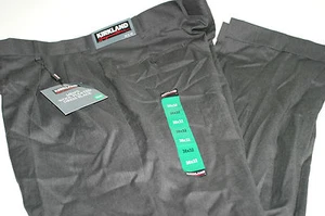 Men's Kirkland Signature Wool Pleated Dress Slack Pants Dark Gray 32x32 - Picture 1 of 3