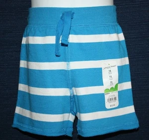 NWT Girls Pull-on Shorts - Jumping Beans - Sizes 12M to 24M - Turquoise & White - Picture 1 of 6